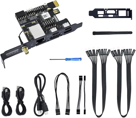 Sipeed NanoKVM-PCIe Remote Control Operation and Maintenance Server RISC-VPiKVM Remote Desktop Installation KVM PCIE + IEEE 802.11ax kit