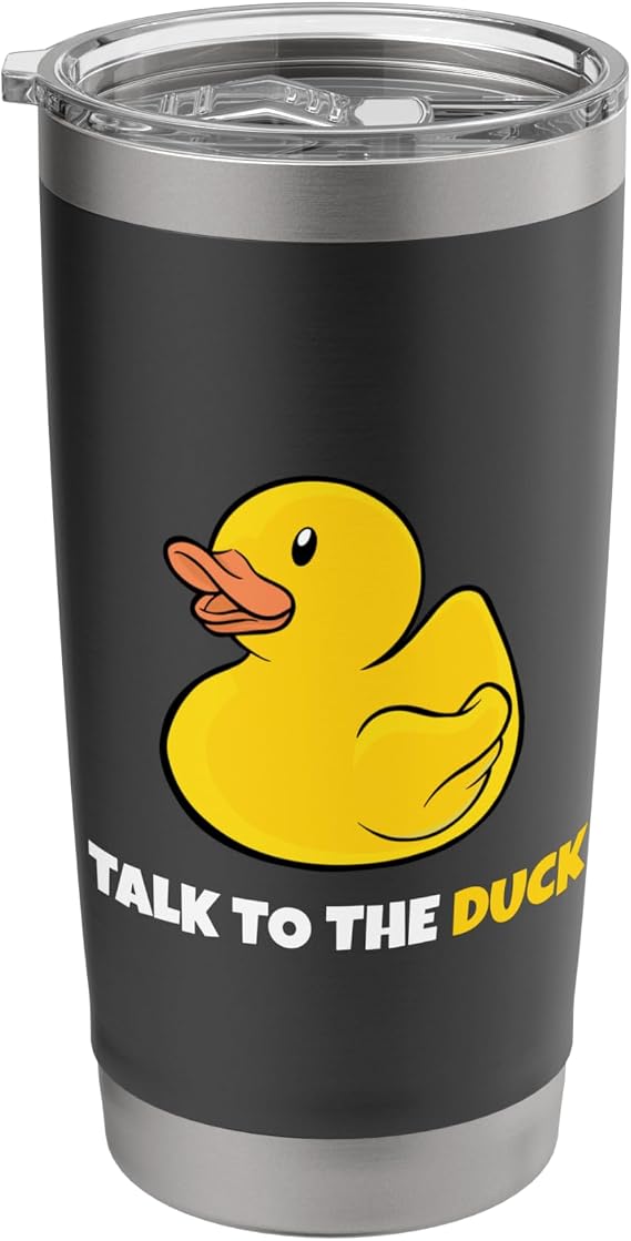 Software-Developer Programming Rubber Duck Debugging Stainless Steel Insulated Tumbler
