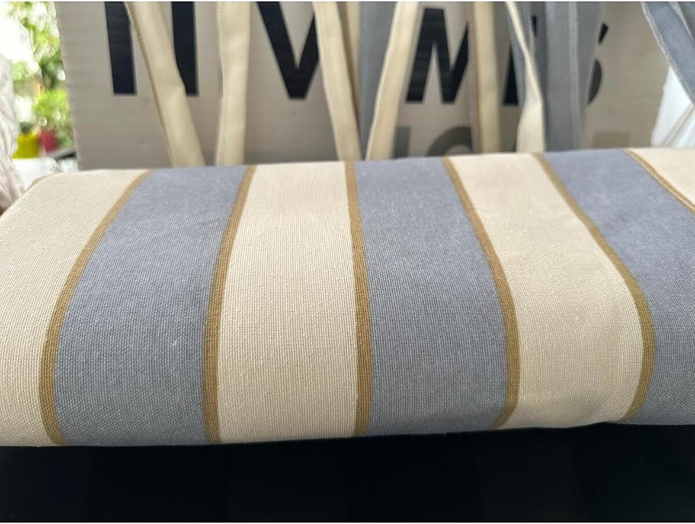 Branda Balkon Perdesi Kornişli Ve Bağcıklı Fon Perde (Premium Kumaş Versiyon) Gri-Krem 90 X 160