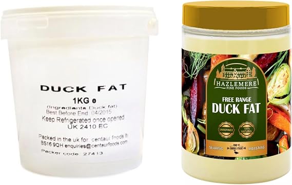 Centaur / Hazlemere Premium Duck Fat – 1kg | Ideal for Roasting, Frying & Gourmet Cooking