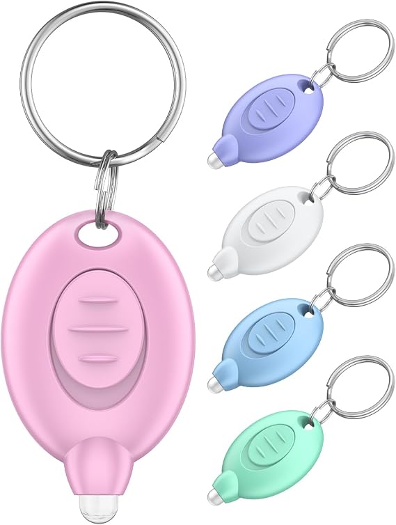 Uniclife 5 Pack LED Keychain Flashlight 5 Color Shells | 12 Lumen Mini Flashlight Keychain, Portable Mini Flashlights Bulk, Tiny Keychain Light for Outdoor, Work, Camping & Hiking [Energy Class A++]