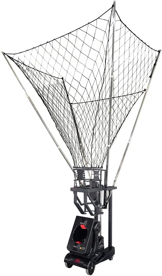 Shooting Machine Basketball Rebounder, Automatic Basketball Return and Guard Net, APP Portable Basketball Drills Workout Training Equipment K2101A