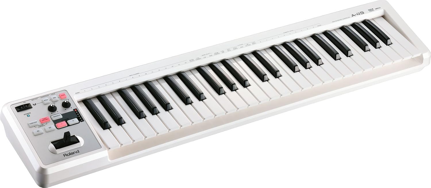 Roland A-49 White MIDI Keyboard - 49 Keys