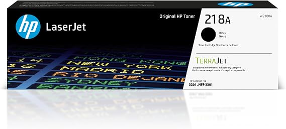 HP 218A Black Toner Cartridge | Works with Color LaserJet Pro 3201, MFP 3301 Series | W2180A