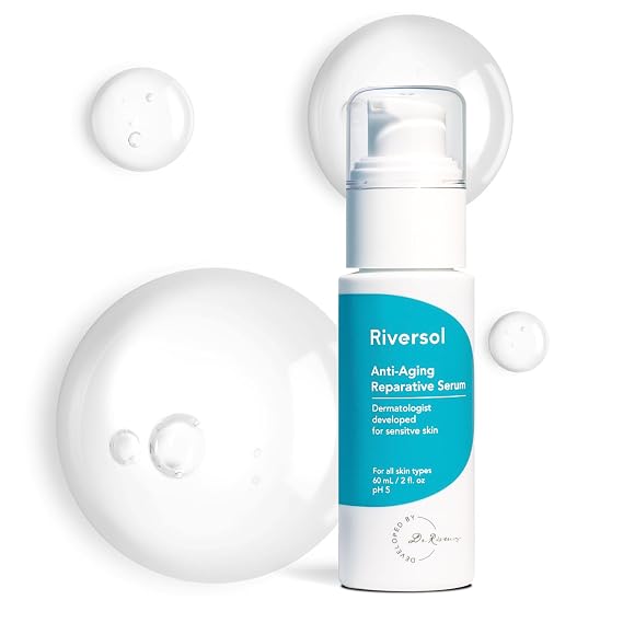 Riversol Vitamin C Serum for Face | Brightening Dark Spots & Wrinkles | Anti-Aging | Best for Sensitive Skin | Made in Canada | Dermatologist Developed | 4 Month Supply