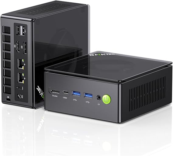 GMKtec AMD Ryzen 7 Mini Gaming PC 8845HS(8C/16T, up to 5.1GHz) K8 Plus 32GB DDR5 RAM 1TB PCIE NVME SSD, Desktop PC Oculink/Dual NIC 2.5G/WIFI 6/BT5.2/HDMI 2.1/USB4/USB3.2*2*+USB2.0*2.Mini Computer