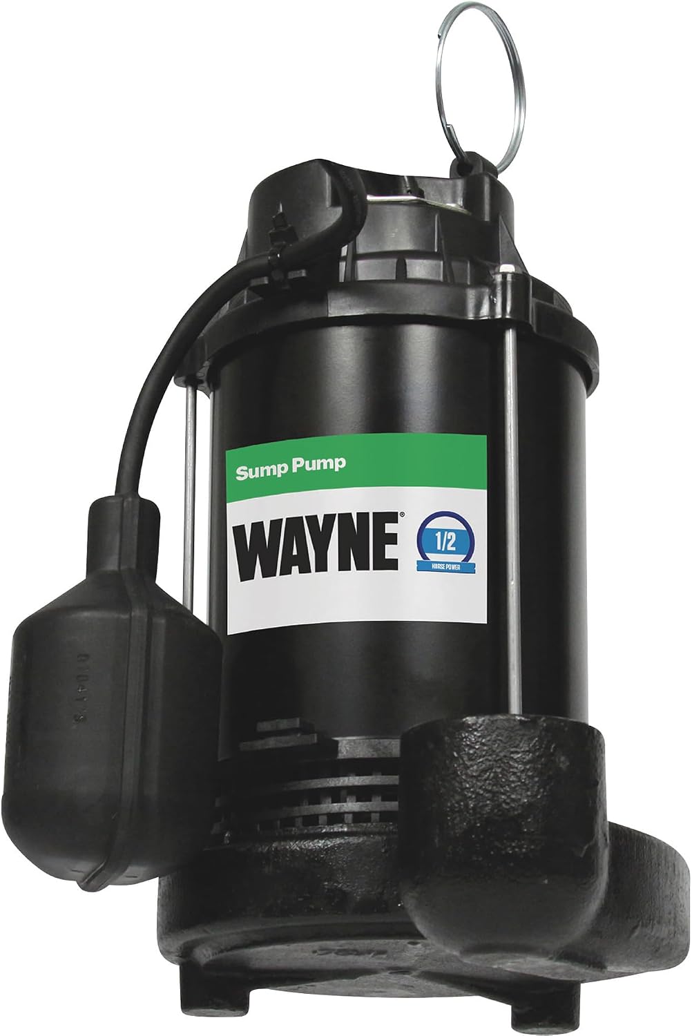 WAYNE CDT50 - 12 HP Epoxy Coated and Cast Iron Submersible Sump Pump - Up to 5,100 Gallons Per Hour - Long Lasting and Durable Construction