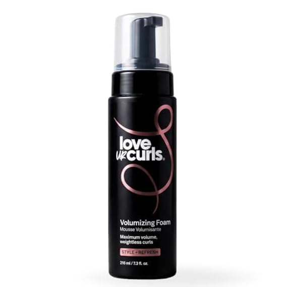 Love Ur Curls Volumizing Mousse for Curly Hair - Anti Frizz Soft Hold