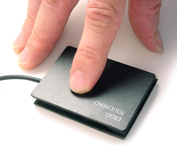 Ergo Touchpad USB Wired Mouse All Computers, Tablets, Most Phones PC, Mac, Android, Linux, Chrome ETP001ETP Accessibility Device RSI & Carpal Tunnel & Industrial Applications