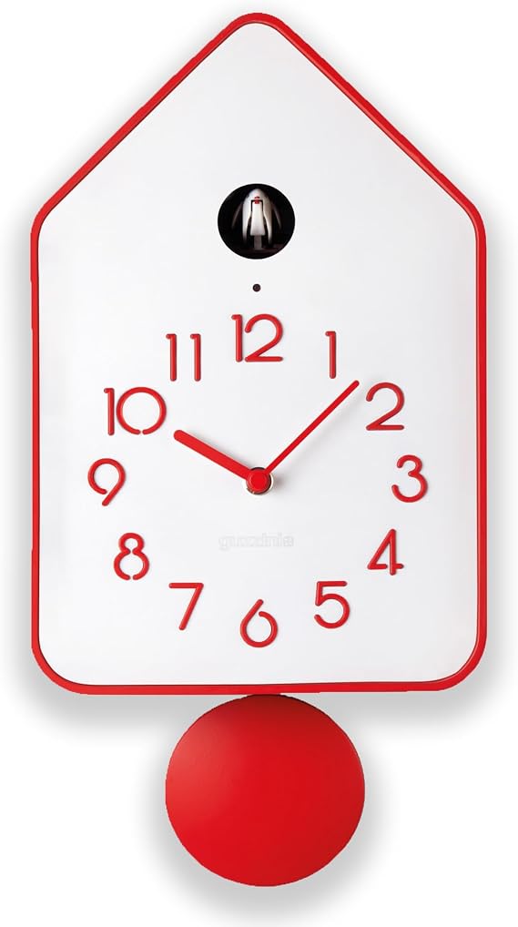 Guzzini Wall Clock, red