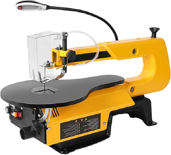 16 in Variable Speed Scroll Saw/Woodworking Scroll Saw-with 180w Motor, 550-1650spm Stepless Control, 45 Tilting Table & Led Light-for Wood, Metal & DIY Craft Precision PremiumModel