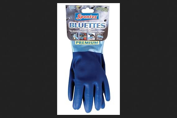 SPONTEX 20005 Household Gloves, X-Large, Blue
