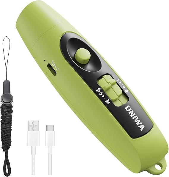 UNIWA Electronic Whistle with USB Charging, 3 Tone & 3 High Volume Hand Emergency Whistle for Referee Coaches Teacher, Outdoor Sport Game Camping Safety Electric Whistle with Lanyard