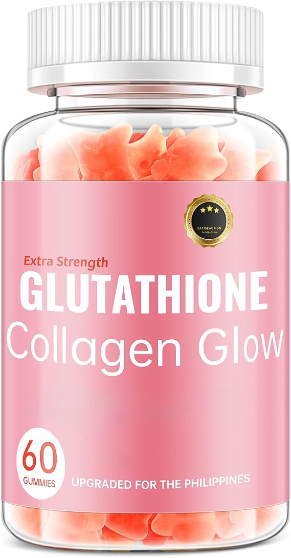 Glutathione Collagen Glow Gummies for Women, Glutathione Collagen Glow Gummies for Dark Spot, 60/120Pcs Korean Organic Glow Beauty Collagen for Skin Care Anti-Aging (1)