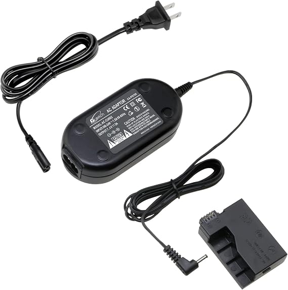GLORICH ACK-E8 AC Power Adapter DR-E8 DC Coupler LP-E8 Dummy Battery Power Supply Kit for Cameras Canon EOS Rebel T5i T4i T3i T2i 700D 650D 600D 550D Kiss X7i X6i X5 X4