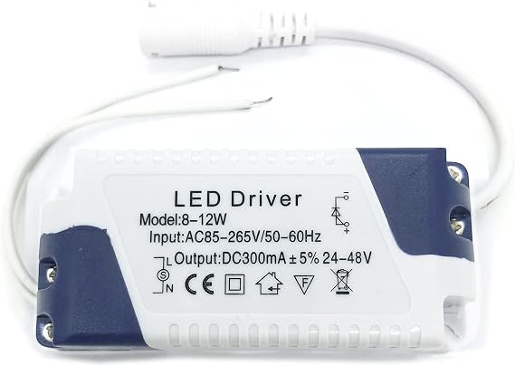 BSOD Led Driver (8-12) X1W Constant Current 300mA Transformer High Power Supply Converter Output DC 24-48V External Led Ceiling Lamp Rectifier Light (1 Pack)