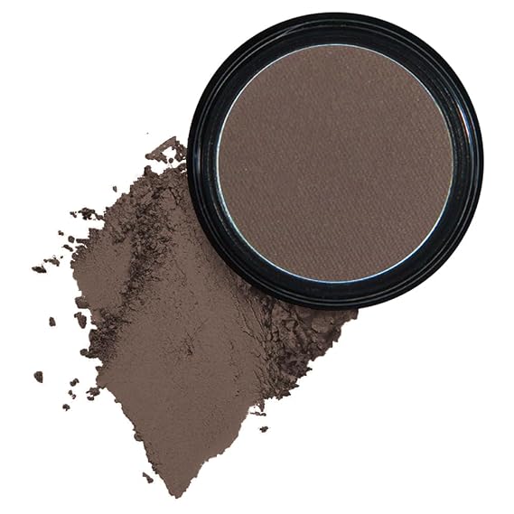 Mysense Matte Dark Brown Single Eyeshadow Palette, Pressed Powder Eye Shadow Makeup, High Pigment Long Lasting Vegan & Cruelty Free, 206# Heart
