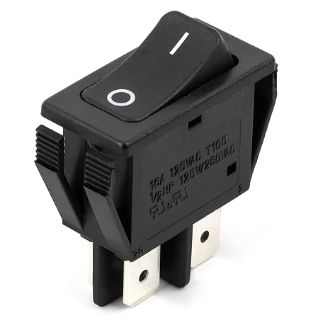 569104 DPST Power Switch Replacement - Heavy-Duty Air Tool Main Switch with Safety Lock (Dual Pole On/Off)
