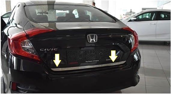 EBAL OTO AKSESUAR Krom Alt Bagaj Çıtası 2016 Üzeri P. Çelik Honda Civic ile uyumlu