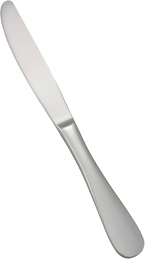 Venice Winco 9 3/4" Stainless Steel Dinner Knife (Set of 12)