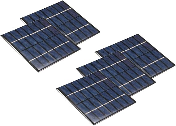 uxcell 5Pcs 7V 120mA Poly Mini Solar Cell Panel Module DIY 110mm x 110mm