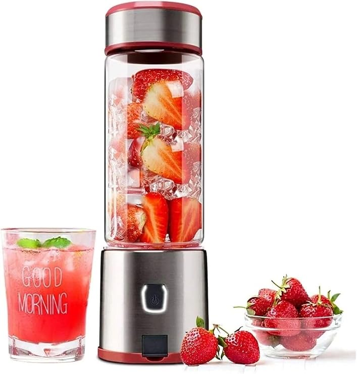 450 Ml Taşınabilir Metal Kişisel Blender Shake'N Smoothies Blender Keskin Bıçaklı