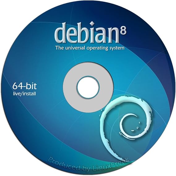 Debian Linux 8.0 "Jessie" on DVD - Full (64-bit) Live / Install version.