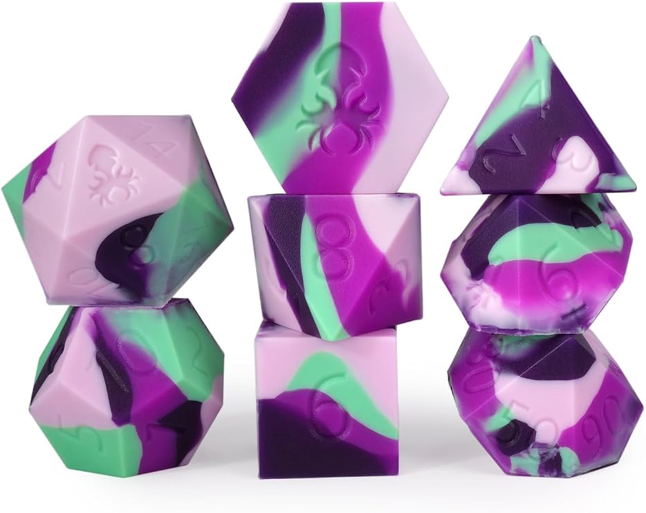 Kraken Dice Dragon Silicone 8pc Dice Set