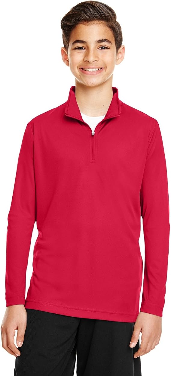 Team 365 Youth Zone Performance Quarter-Zip S SPORT RED