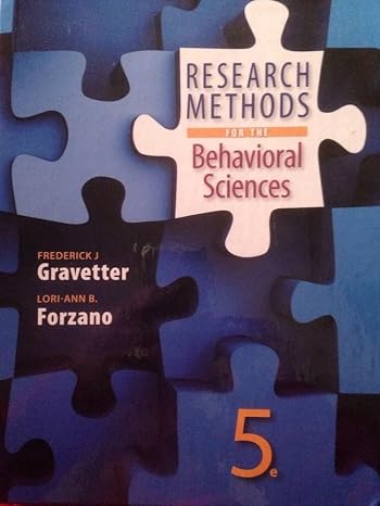 Research Methods for the Behavioral Sciences (MindTap Course List)