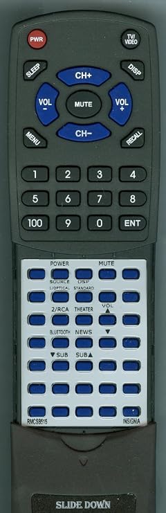 Replacement Remote Control for Insignia RMC-SB515, RMCSB515, NSSB515