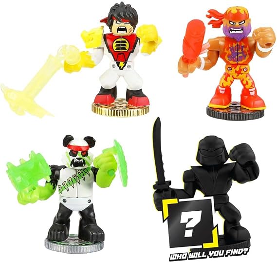 Legends of Akedo PowerStorm Warrior Collector Pack Mini Battling Action Figure 4-Pack