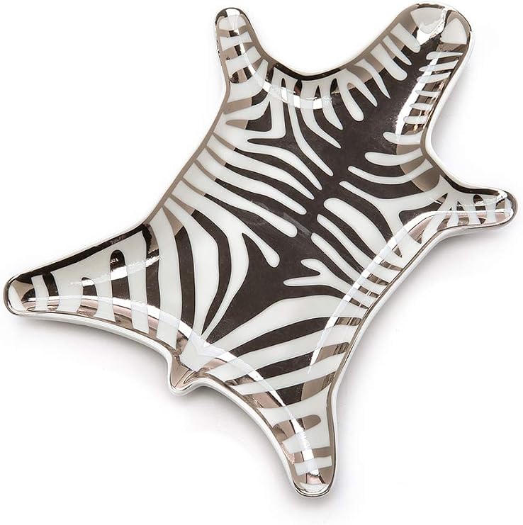 Jonathan Adler Women's Metallic Zebra Dish