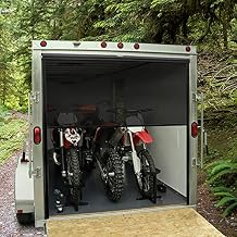 RV Toy Hauler Retractable Rear Screen Door with Adjustable Stopping Points (97 12 W x 97" H)