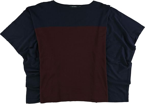 Ralph Lauren Womens Colorblocked Poncho Sweater