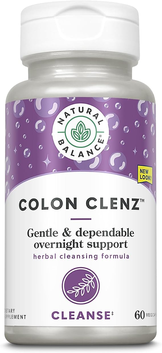 Natural Balance Colon Clenz Overnight Formula (60 Servings, 60 VegCaps)