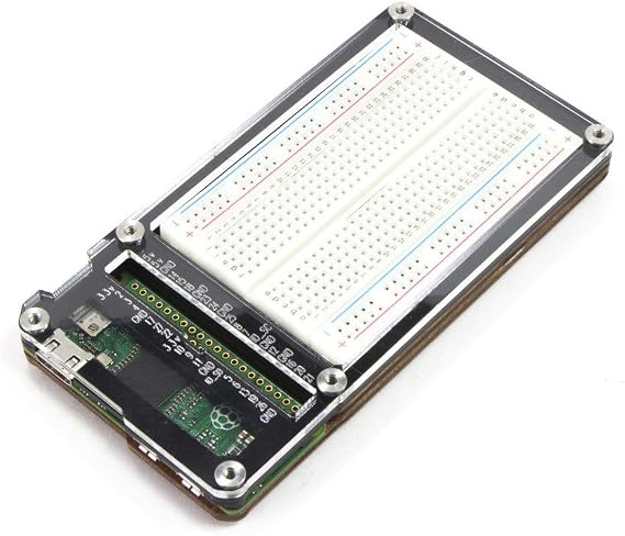 Zebra Zero Plus for Raspberry Pi Zero & Zero Wireless- Black Ice Plus Breadboard