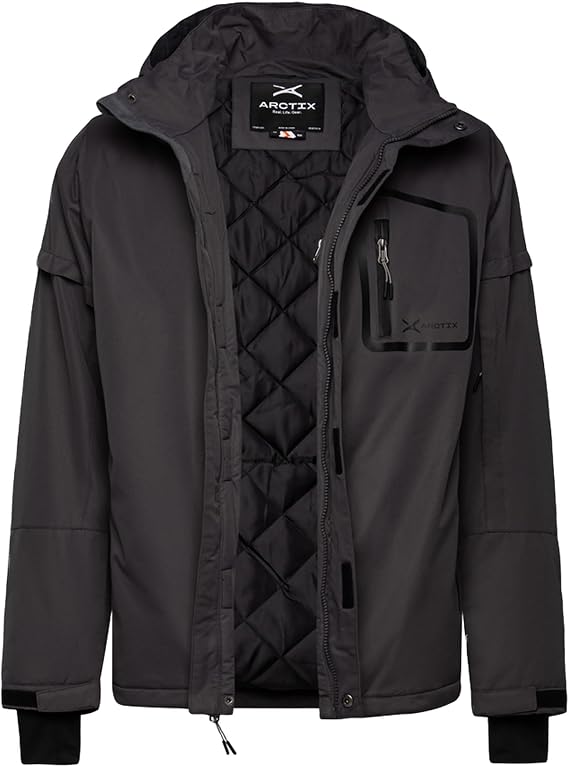 Arctix Men's Insulated Quilted Lining Waterproof Taped Peak Performance Ski Snowboard Jacket