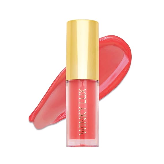 Winky Lux Ultra-Nourishing Tinted Lip Oil - Peach Whisper, Peachy Pink
