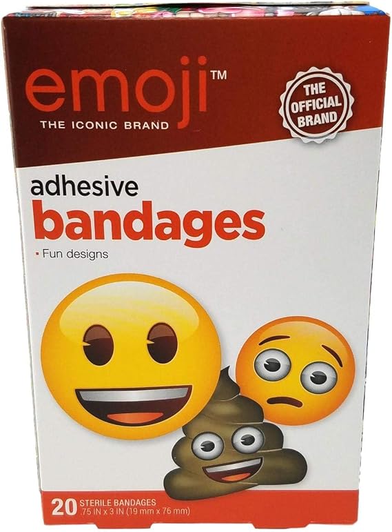 Emoji TM adhesive sterile bandages, 20ctrl