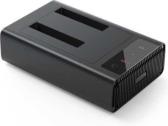 Inateck USB 3.2 Gen 2 Hard Drive Docking Station, ONLY for 2.5" SATA SSD/HDD, with Software Clone Function Black