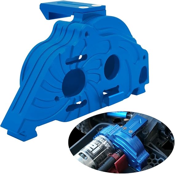 OGRC Aluminum Motor Mount Gear Cover Set Upgrade Parts for 1/10 Arrma Senton 4X4 550 Typhon 4X4 550 Granite 4X4 550 Rc Truck Replace ARA311029 (Blue)