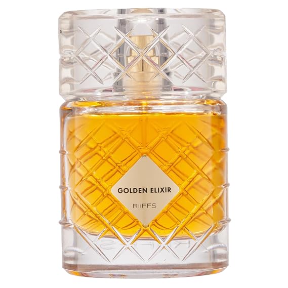 Riiffs Perfumes Golden Elixir Extrait De Parfum Spray, 3.4 Ounce (Unisex)