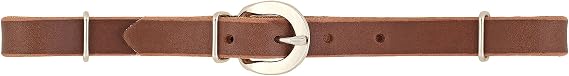 Weaver Leather Straight Bridle Leather Curb Strap, Rich Brown, 5/8