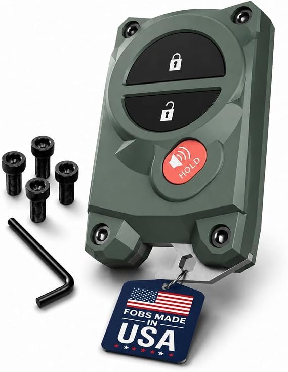 for Toyota Key Fob Cover with Built-in Bottle Opener - Rugged Protective Shell for Tundra (2007-2017) & Tacoma (2005-2015) - Enhanced Grip & Durability - Key Fob Replacement Shell - Custom Colors
