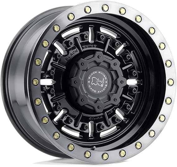 Black Rhino Hard Alloys BRABR 20X9.5 6X5.5 G-GNBLK-MCH-DTLP 12MM - 2095ABR126140B12