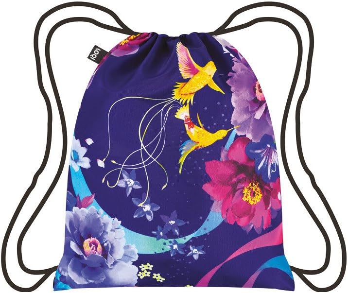 LOQI Shinpei Naito Hummingbirds Backpack, Multicolor