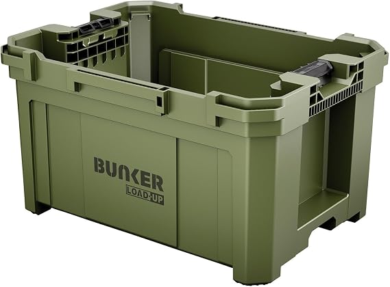 BUNKER Load-Up Stacking Tool Crate - Large Modular Tool Storage Box