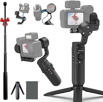 3-Axis Handheld Gimbal Stabilizer for GoPro Hero 131211109, Wireless Control, Media Mod Supported, Video Recording Stabilizer, Compatible with Osmo Action & Insta360 Cameras,INKEE Falcon Plus