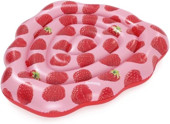 Bestway Havuz Float, Kokulu Ahududu Kokulu Yüzme Şezlongu, Çocuklar ve Yetişkinler için